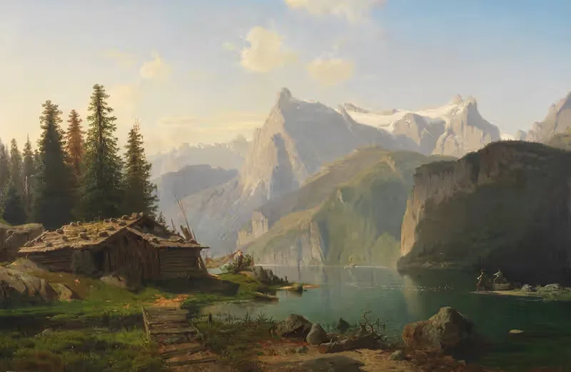 У Четырех кантонов by Иоганнес Бартоломей Дунце, 1859 — digital art print download