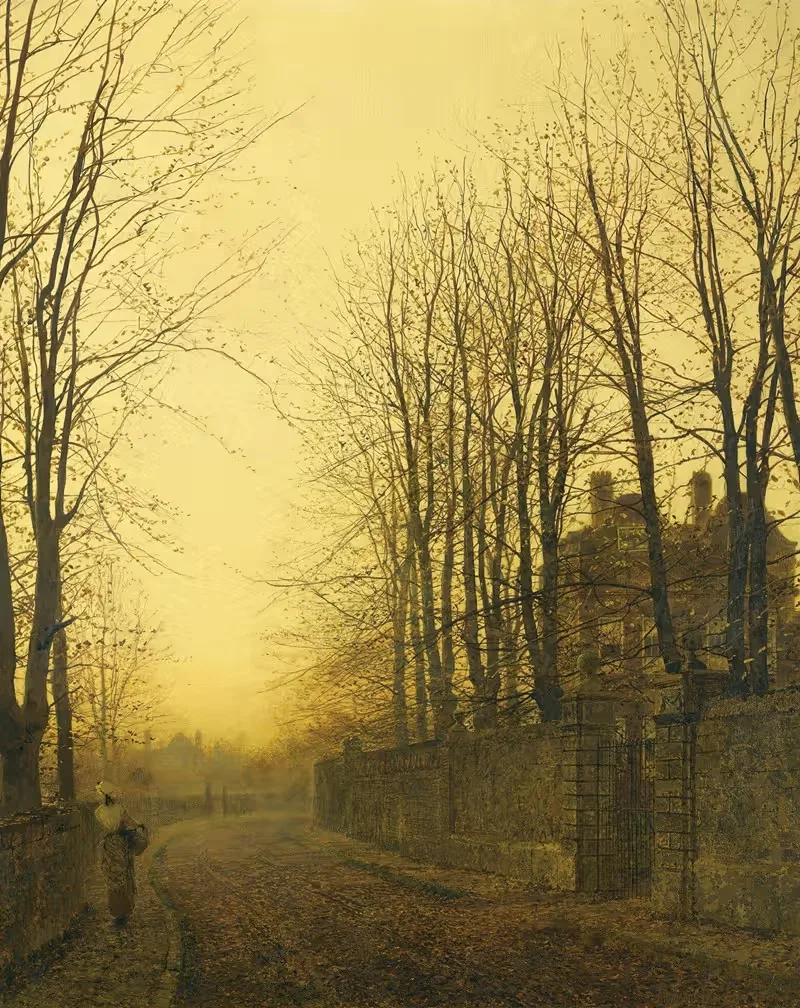 Поздняя осень by Джон Аткінсон Гримшоу, 1886 — digital art print download