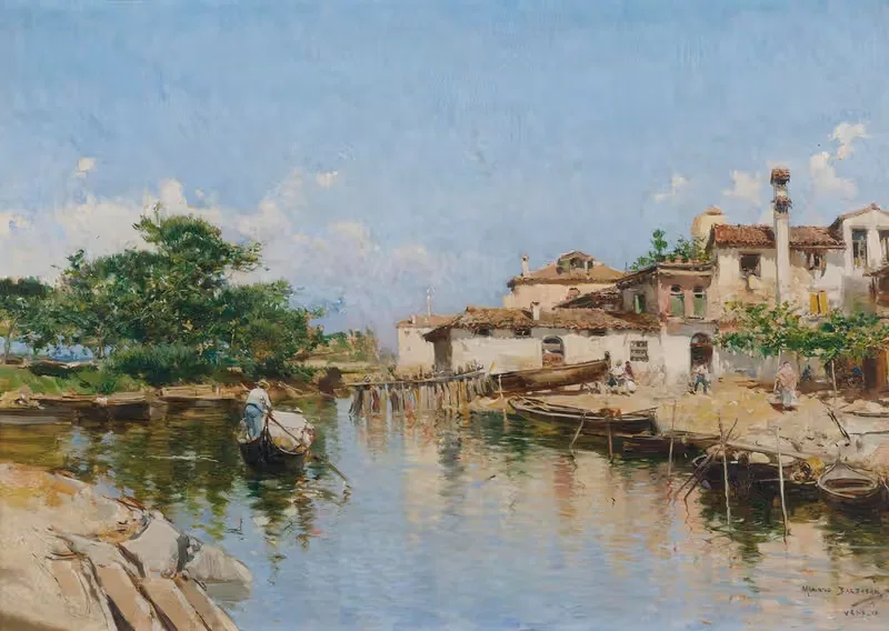 Venezia by Mariano Barbasán, 1889 — digital art print download