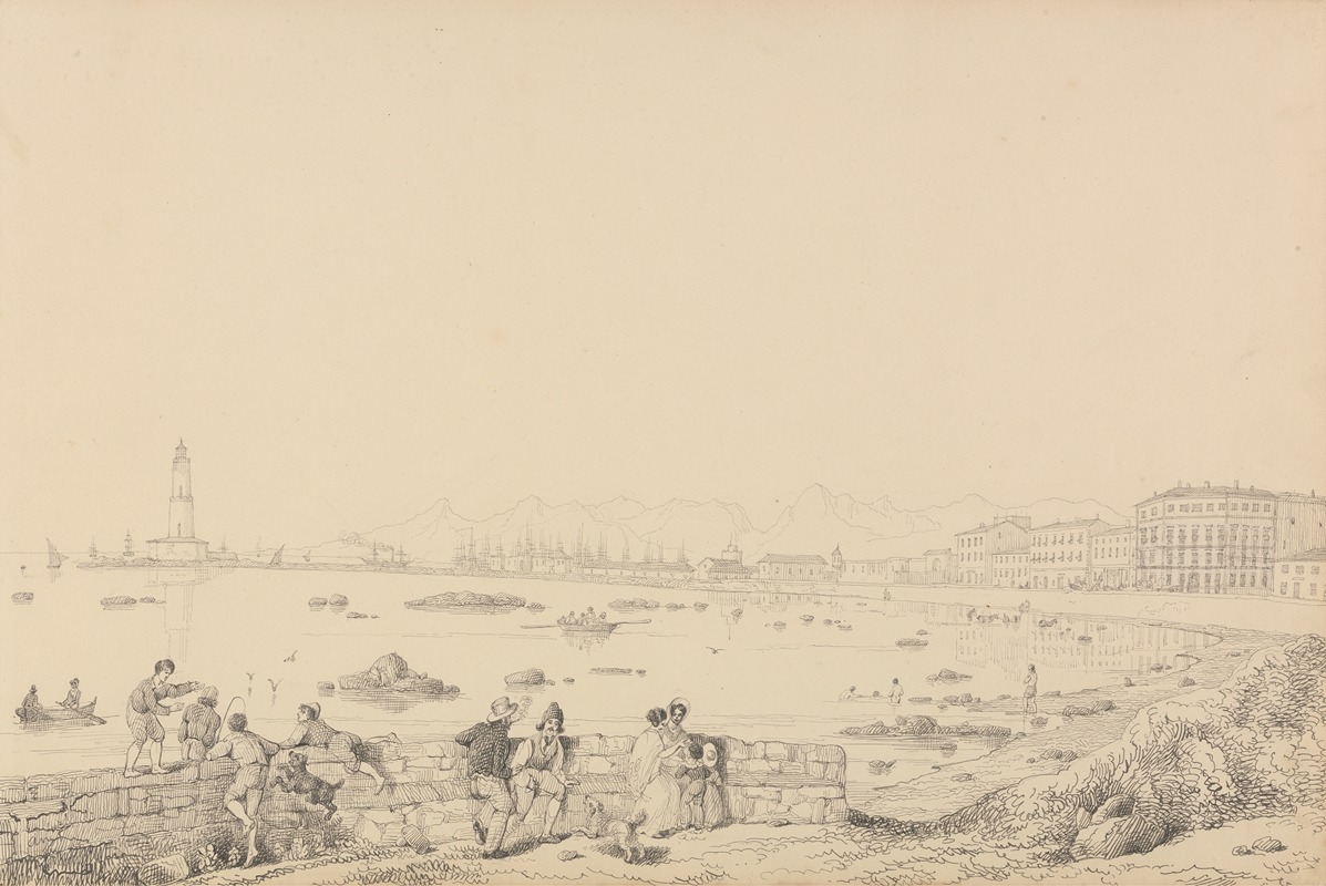 Leghorn, Villa Caprille – General View by Сэр Чарльз Д'Ойли, 1841 — digital art print download
