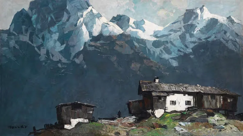 Горный фермерский двор by Оскар Мулли, 1920 — digital art print download