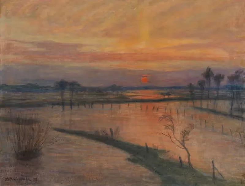 Überschwemmung an der Wümme — Otto Modersohn