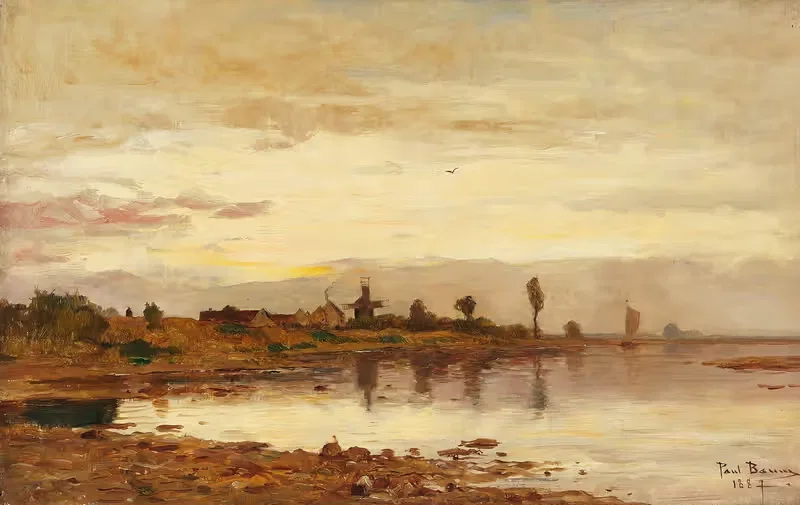 Голландский канал by Поль Баум, 1887 — digital art print download