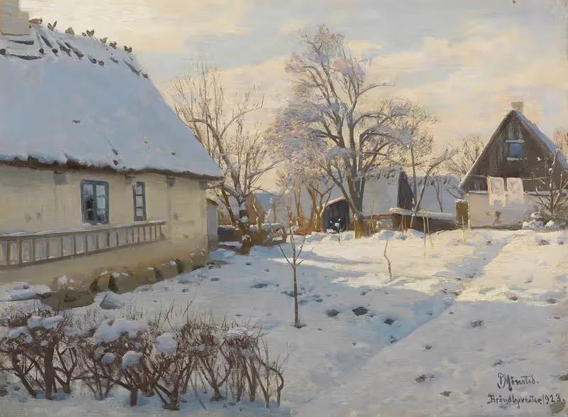 Winter in Bröndbyvester in Dänemark — Peder Mørk Mønsted