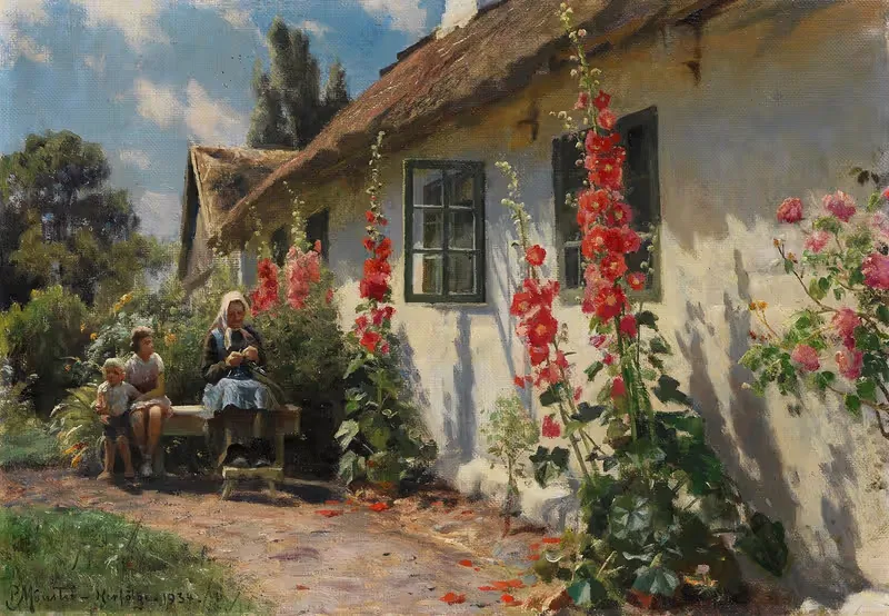 Летний день в Херфёле by Педер Мёрк Мёнстед, 1934 — digital art print download