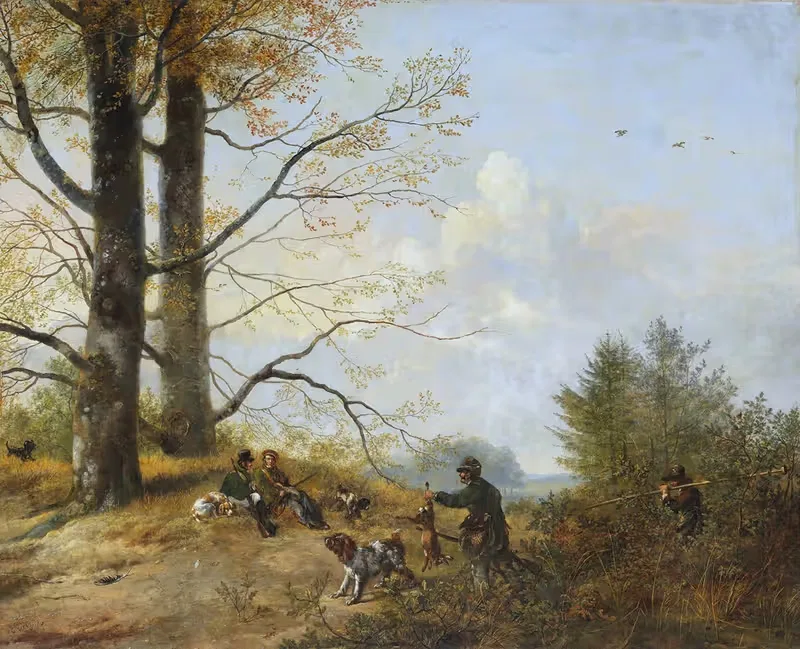 Отдых после охоты by Питер Герардус ван Ос, 1818 — digital art print download