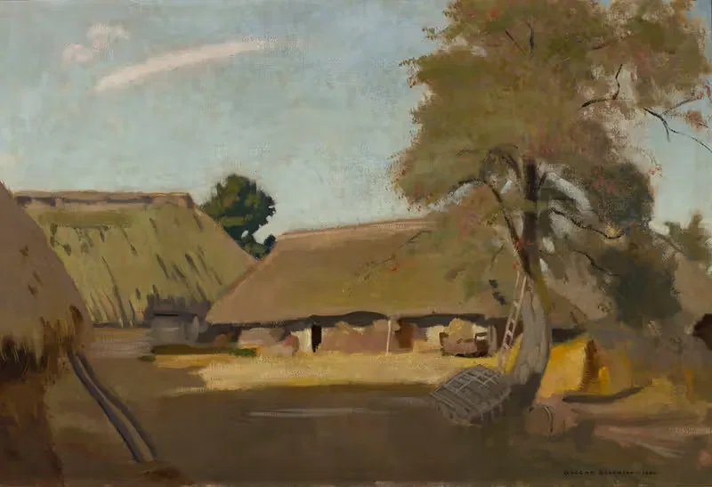Деревенское подворье by Вацлав Белявский, 1934 — digital art print download