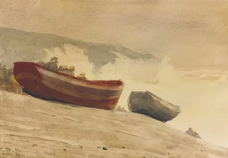 Storm On The English Coast — Winslow Homer