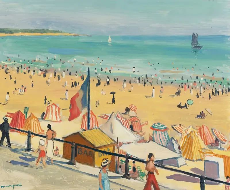 La Plage, Sables D'olonne by Albert Marquet, 1923 — digital art print download