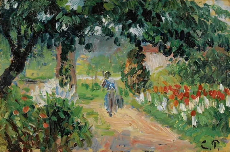 L'allée Du Jardin D'eragny — Camille Pissarro