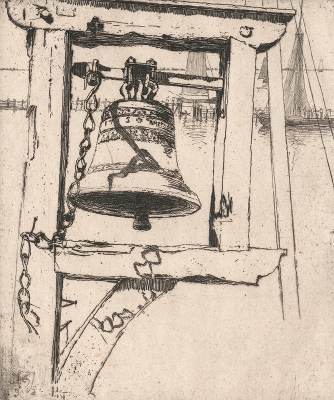 The Dijk Bell, Volendam by Сэр Фрэнк Шорт, 1892 — digital art print download