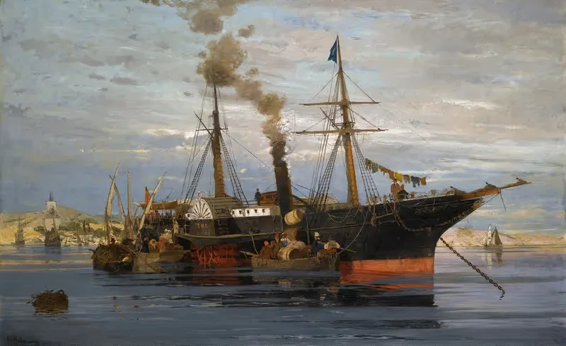 The Departure by Konstantinos Volanakis, 1877 — digital art print download