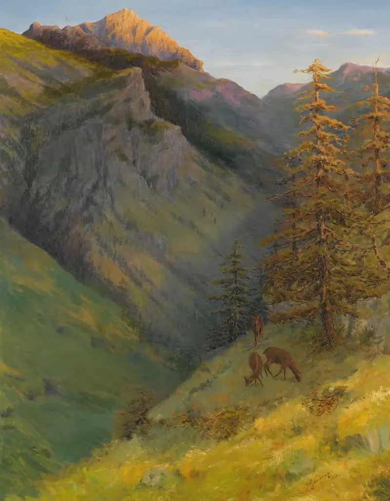 Августенберг из долины Мальбунталь by Ганс Гантнер, 1901 — digital art print download