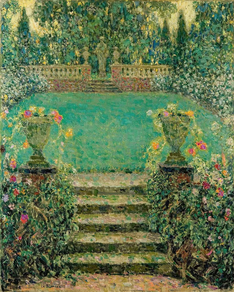 Лестницы сада, Жерберуа by Анри Ле Сиданер, 1931 — digital art print download