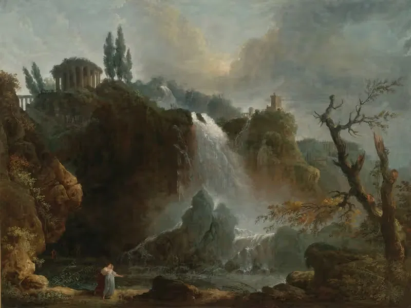 The Cascades At Tivoli — Hubert Robert