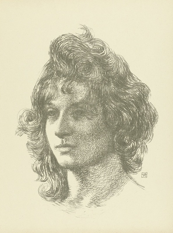 Portret van jonge vrouw by Тео ван Риссельберге, 1895 — digital art print download