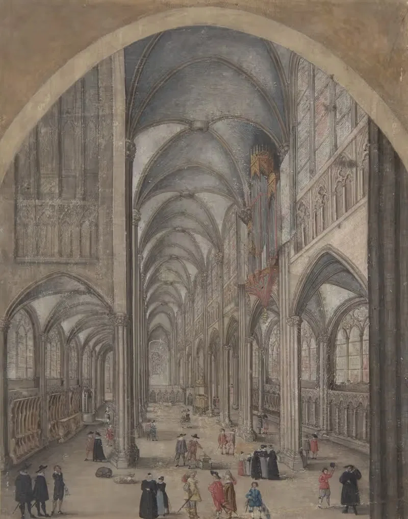 Interior of Strasbourg Cathedral — Jacob van der Heyden