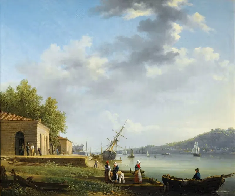 Вид на Бордо by Жак-Раймон Брассас, 1822 — digital art print download