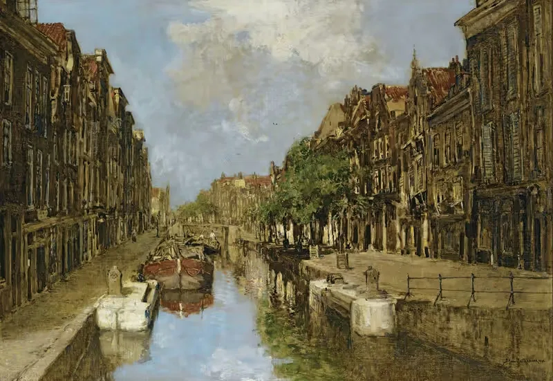 The Spuiwater And Delftsche Vaart, Rotterdam — Johan Hendrik Van Mastenbroek