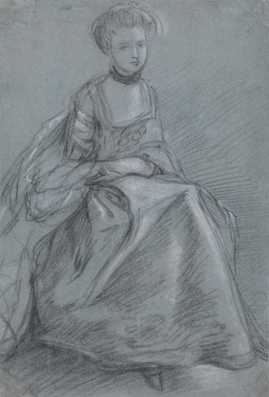 A Woman Seated by Томас Гейнсборо — digital art print download