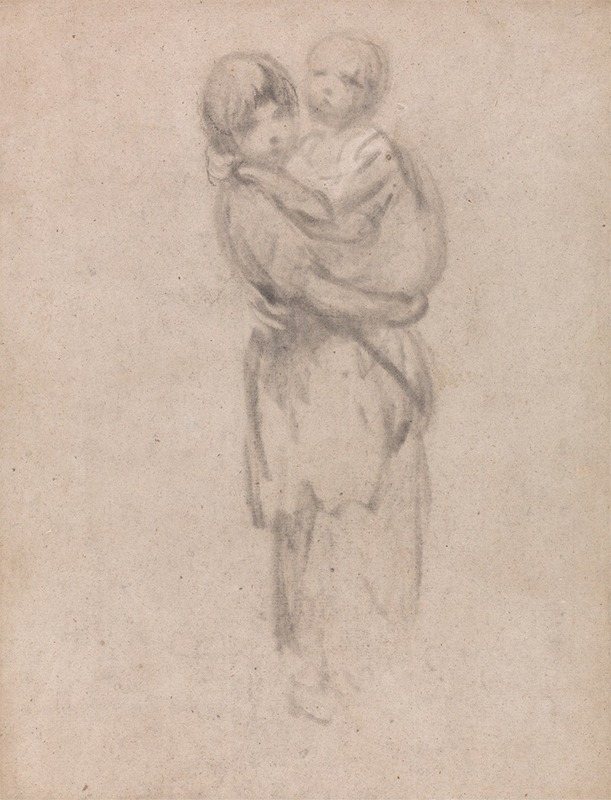 A Young Girl Holding a Child — Thomas Gainsborough