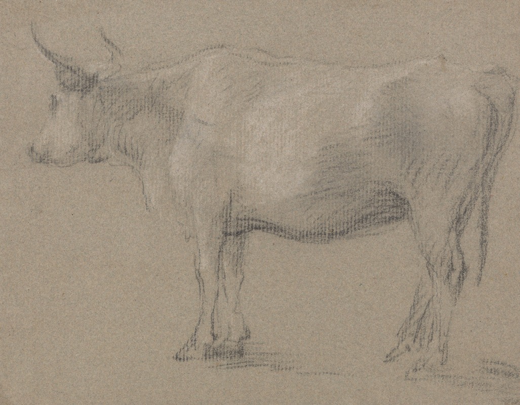 Study of a Cow by Томас Гейнсборо — digital art print download
