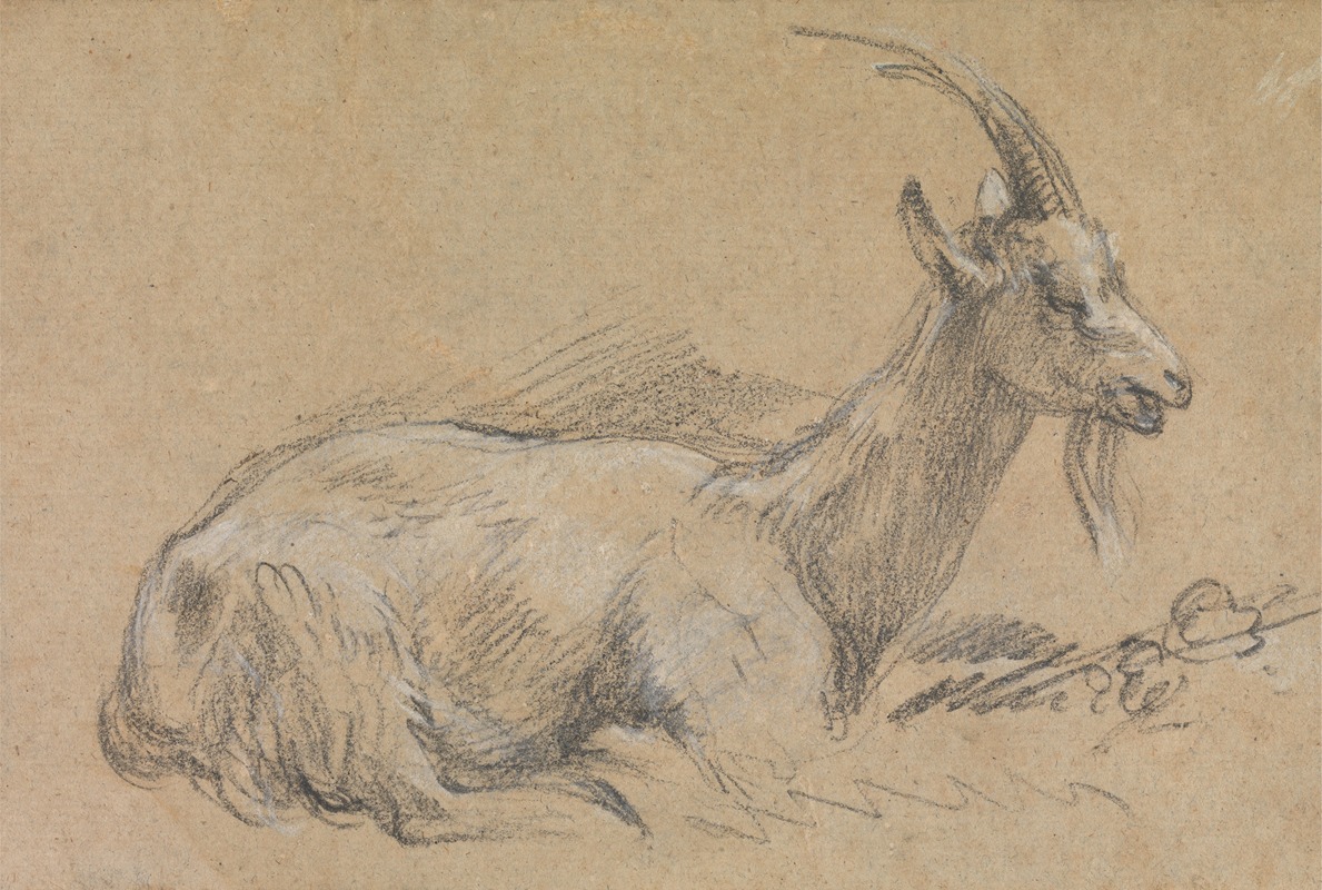 Study of a Goat by Томас Гейнсборо — digital art print download
