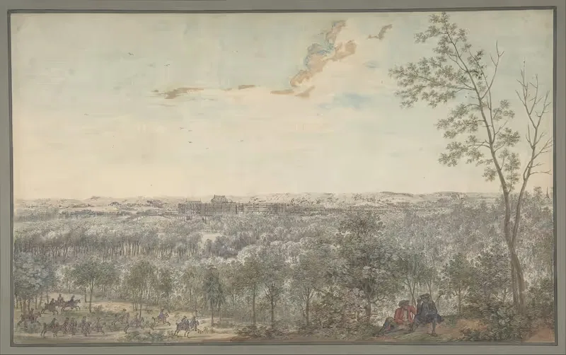 Версаль, вид с юго-запада by Луи Николя де Леспинас, 1779 — digital art print download