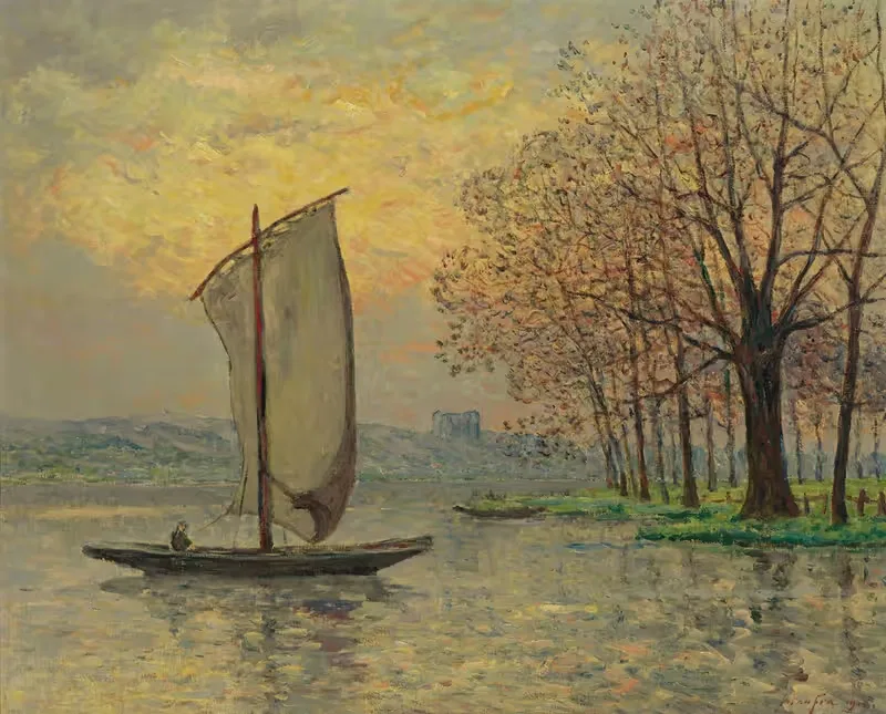 Берега Луары by Максим Мофра, 1910 — digital art print download