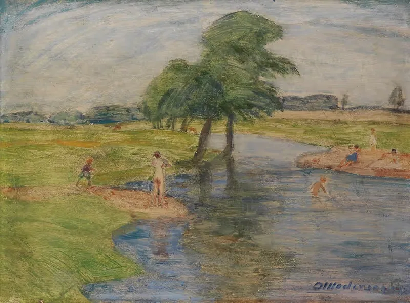 Сцена купания by Отто Модерсон, 1920 — digital art print download