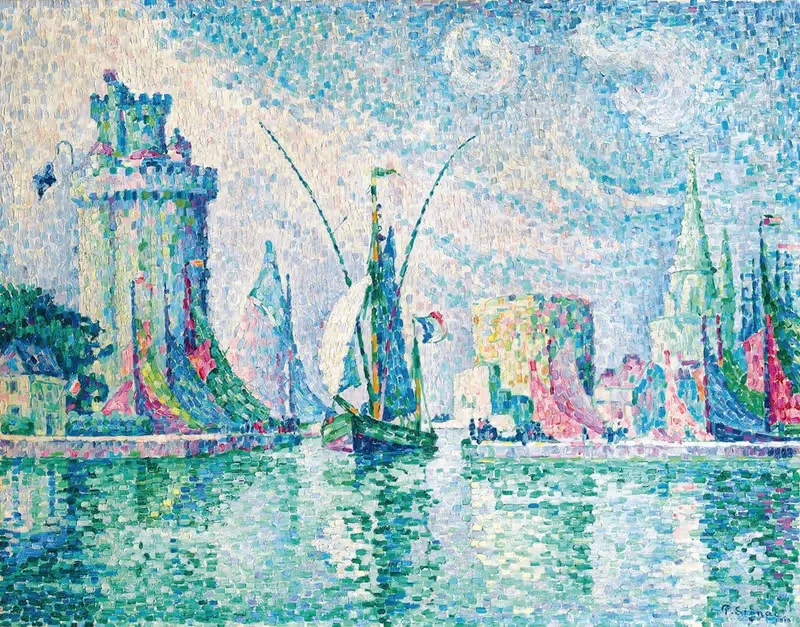 Зеленые башни, Ла Рошель by Поль Синьяк, 1913 — digital art print download