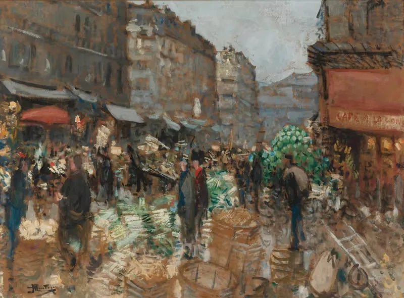 Старые рынки by Пьер-Южен Монтезен — digital art print download