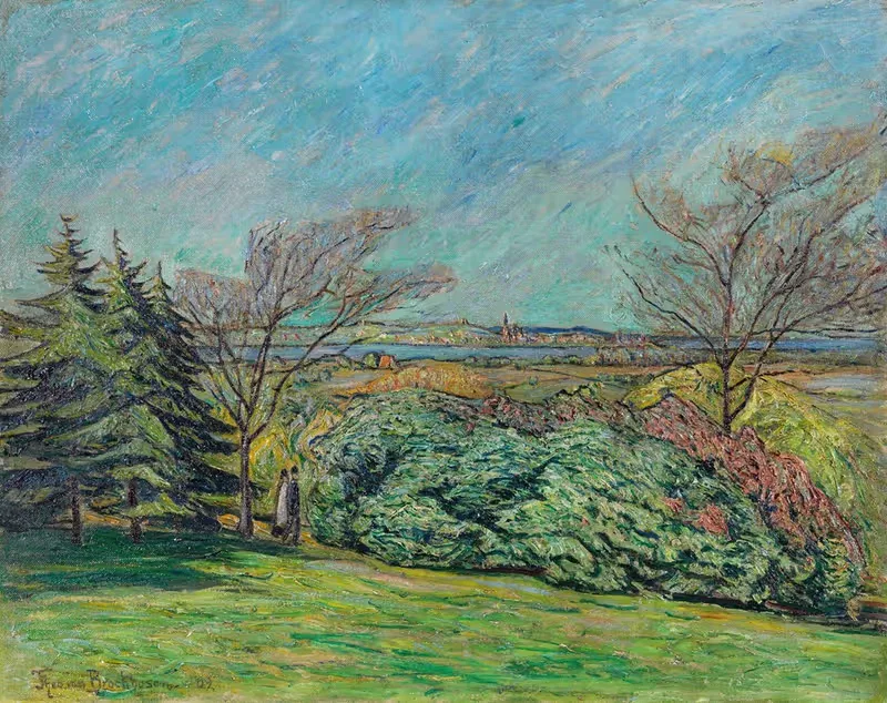 Вид с Франценсберга by Тео фон Брокхузен, 1909 — digital art print download
