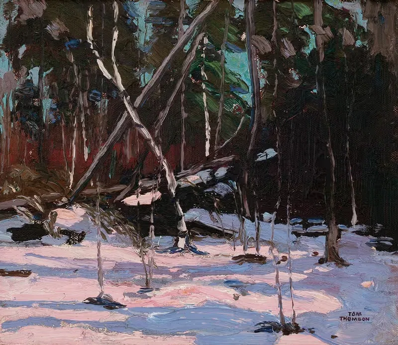 Ранний снег, парк Алгонкин by Том Томпсон, c. 1914 — digital art print download