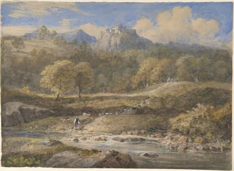 Licenza, near Rome; Horace's Villa — William Havell
