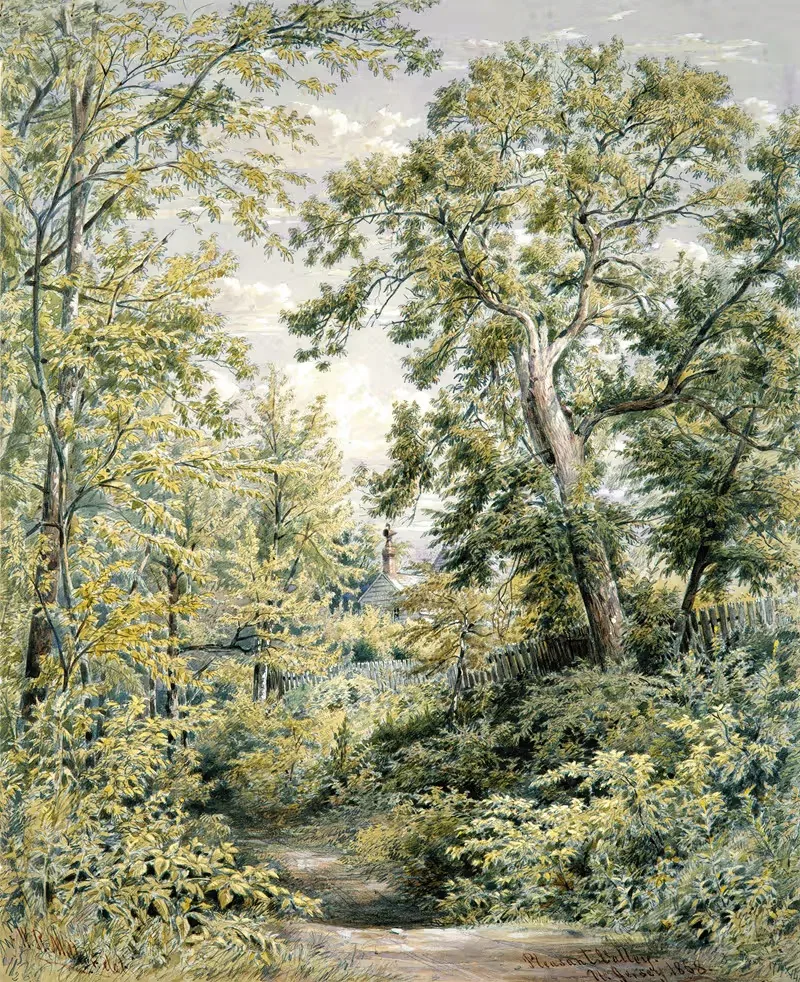 Приятная долина, Нью-Джерси by Уильям Рикарби Миллер, 1858 — digital art print download