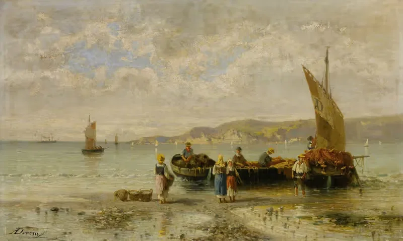 Il Ritorno Dei Pescatori — Achille Dovera