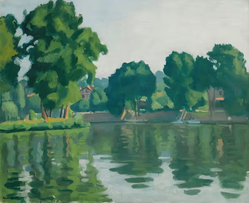Сена в Пюсси by Альбер Марке, 1929 — digital art print download
