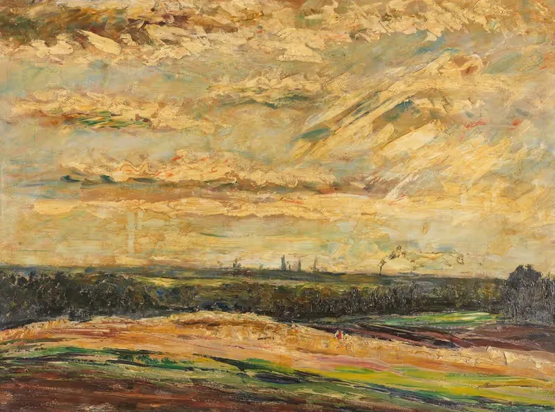 Landschaft bei Bremerhaven by Albert Schiestl-Arding, 1931 — digital art print download