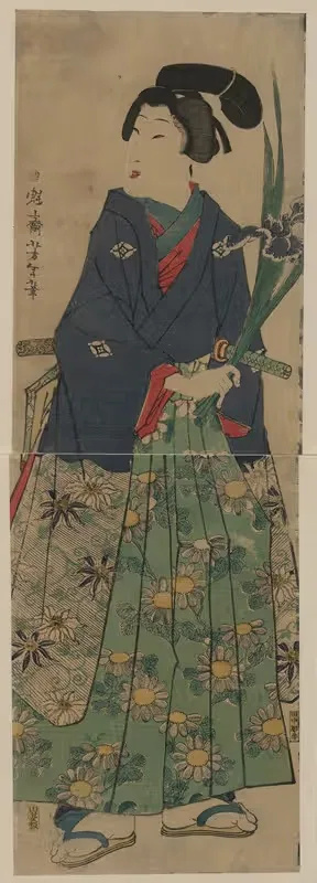 Kakitsubata o matsu wakashū — Tsukioka Yoshitoshi