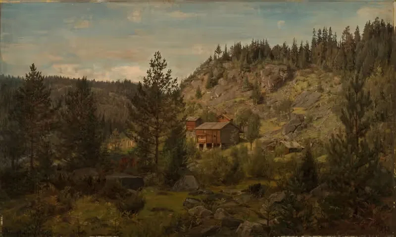 Аадал. Виндье, Телемарк by Амальдус Нильсен, 1893 — digital art print download