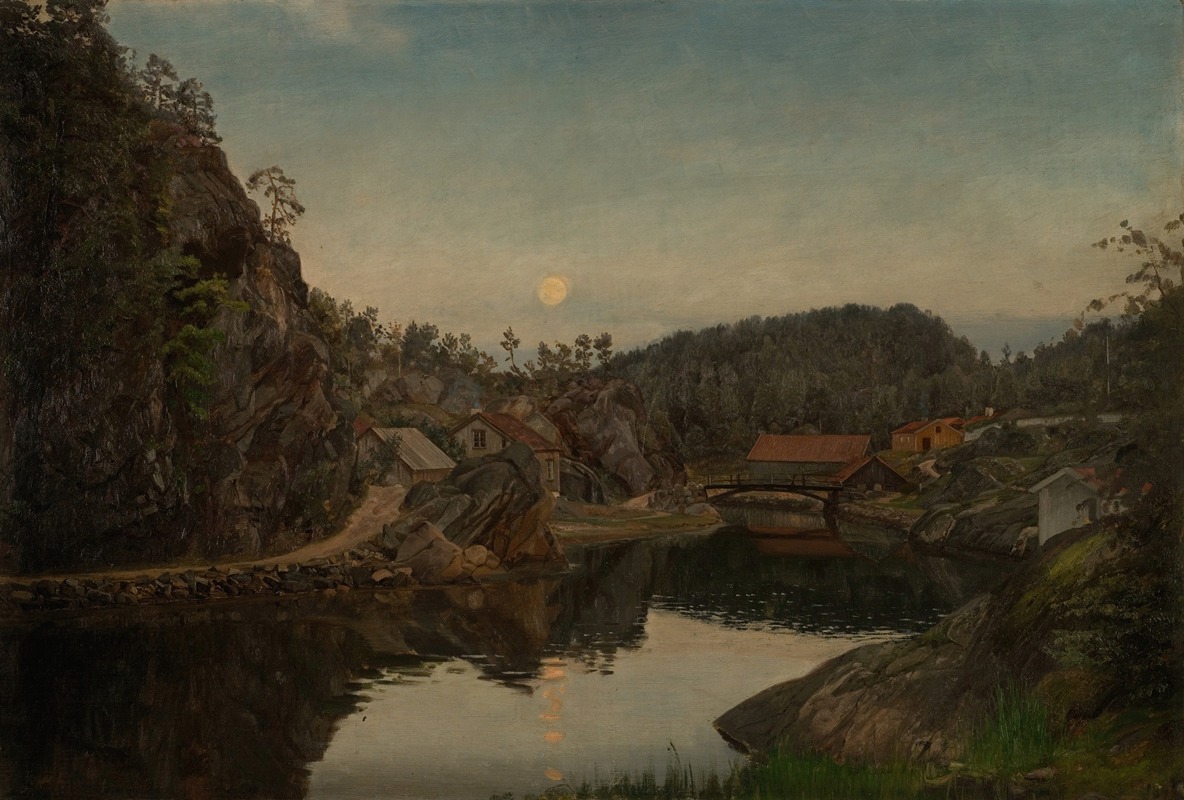 Афтен. Миндален, Рисёр by Амальдус Нильсен, 1894 — digital art print download