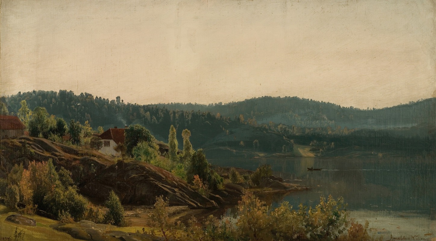 Фра Миндален, Рисёр by Амальдус Нильсен, 1894 — digital art print download