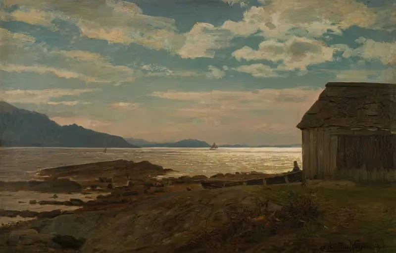 Fra Ølvestranden, Hardanger — Amaldus Nielsen