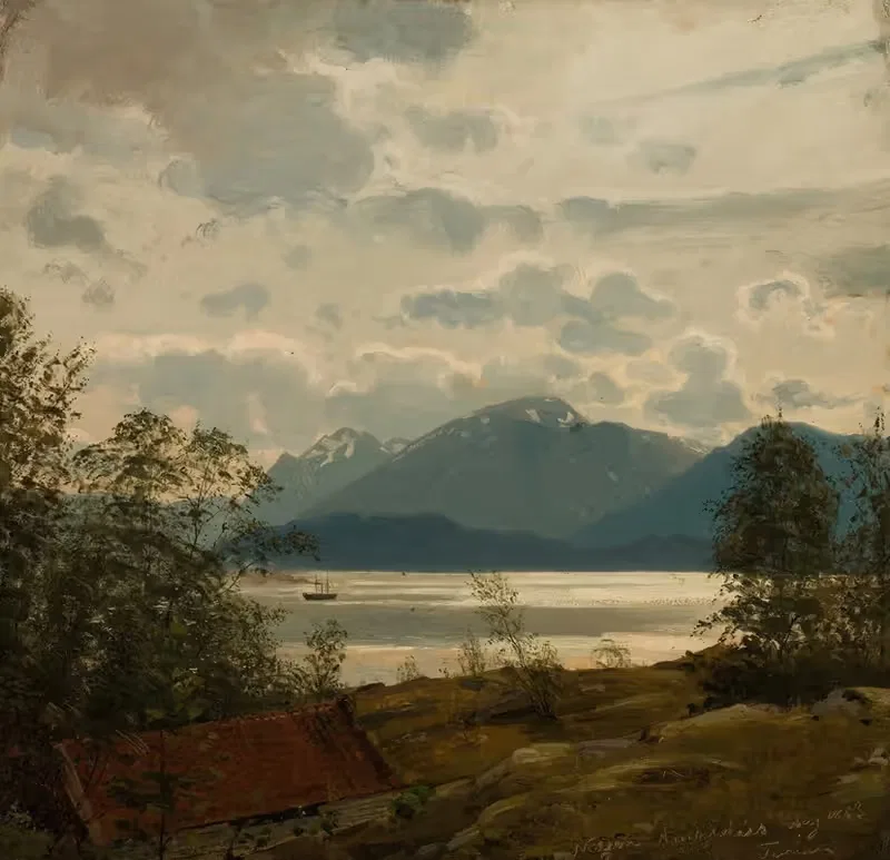 Фра Тёрён, Берген by Амальдус Нильсен, 1863 — digital art print download