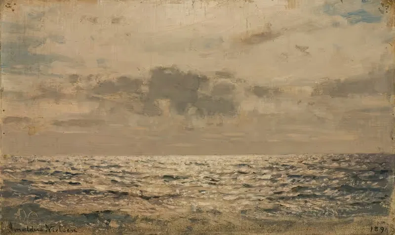 Между дождями by Амальдус Нильсен, 1894 — digital art print download