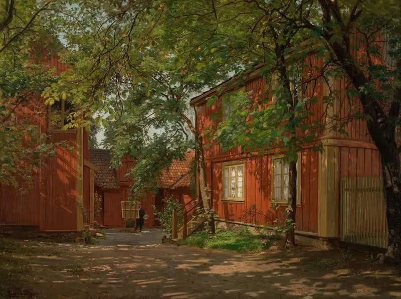 Утро, Майорстувейен 8 by Амальдус Нильсен, 1900 — digital art print download