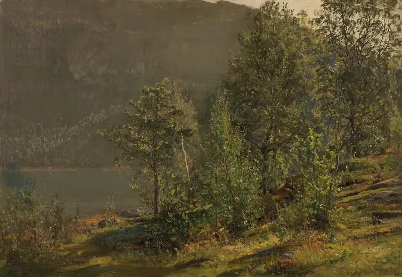 Утреннее настроение. Терён, Хардангер by Амальдус Нильсен, 1897 — digital art print download