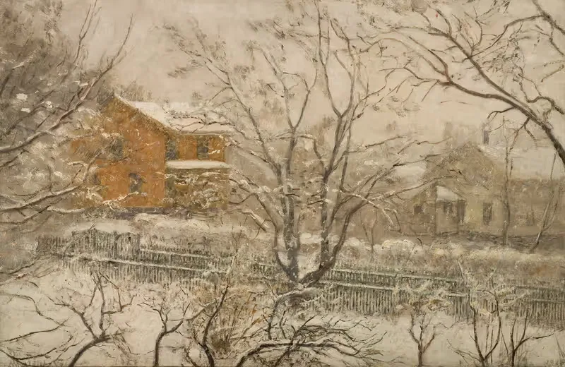 Sludd. Fra ateliervinduet — Amaldus Nielsen