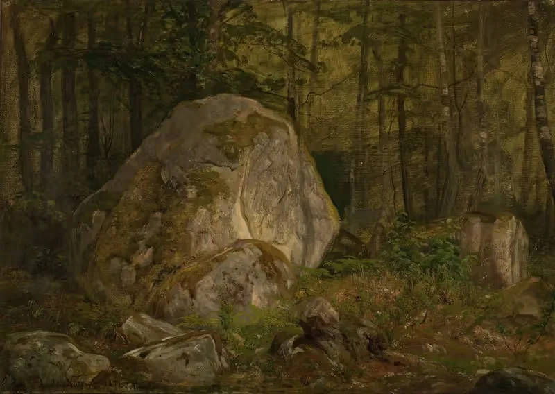 Этюд камня, Ульвегельдсхейен by Амальдус Нильсен, 1872 — digital art print download